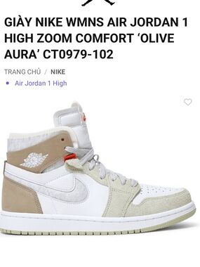 Jordan 1 High Zoom Olive Aura Women's Sneakers